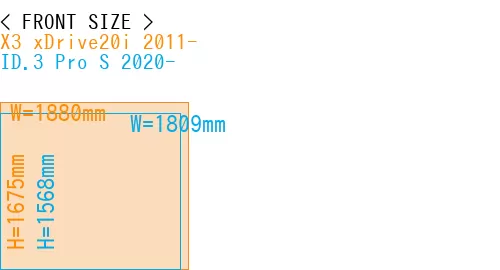 #X3 xDrive20i 2011- + ID.3 Pro S 2020-